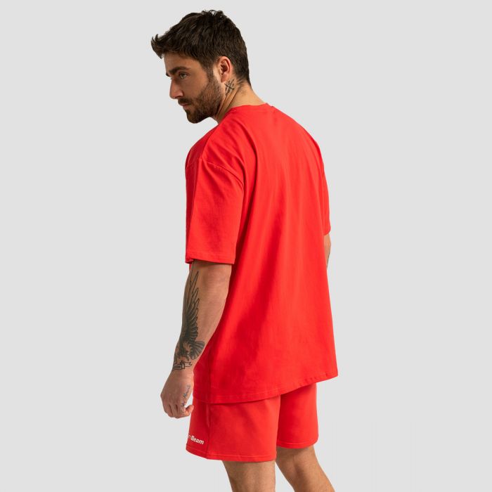Majica Oversized Limitless Hot Red - GymBeam M