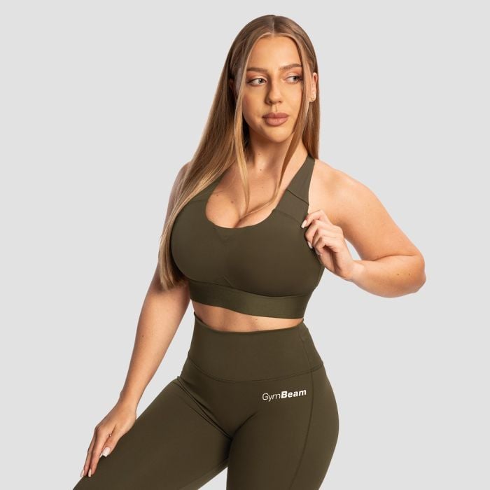 Športni nedrček Limitless Espresso - GymBeam L