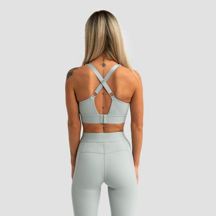 Športni nedrček Limitless Eucalypt - GymBeam M