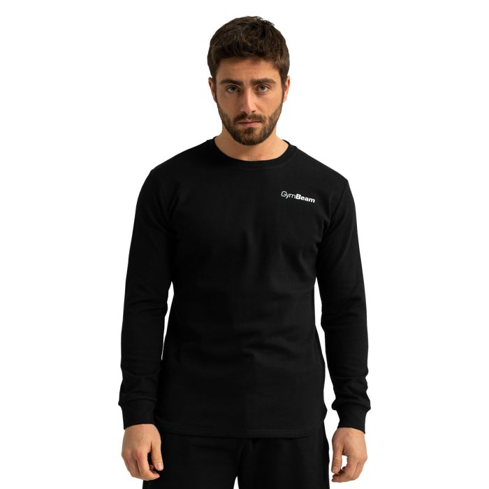 Moški pulover Limitless Black - GymBeam L
