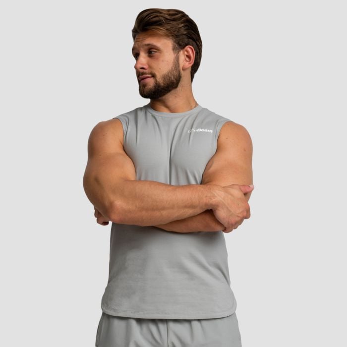 Moška majica brez rokavov TRN Grey - GymBeam XL