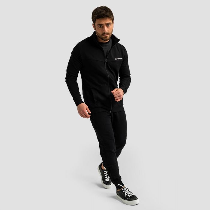 Moška Zip Up jopica Limitless Black - GymBeam XXL