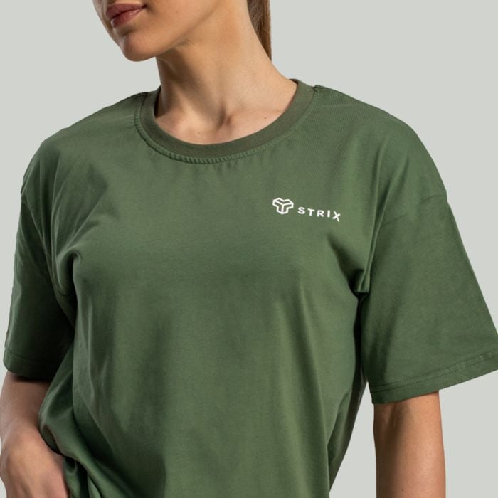 Ženska široka majica Lunar Tee Cedar Green - STRIX M