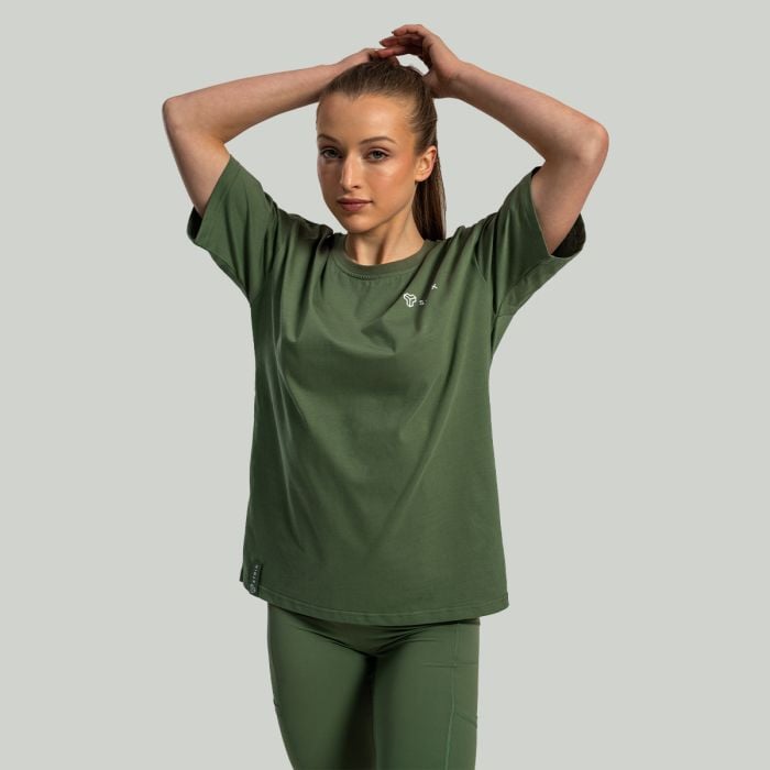 Ženska široka majica Lunar Tee Cedar Green - STRIX M