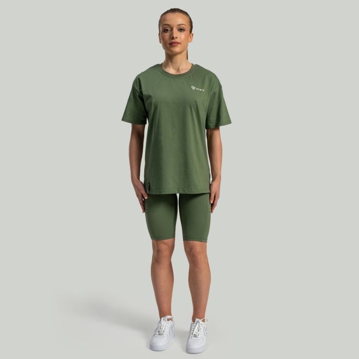 Ženska široka majica Lunar Tee Cedar Green - STRIX M
