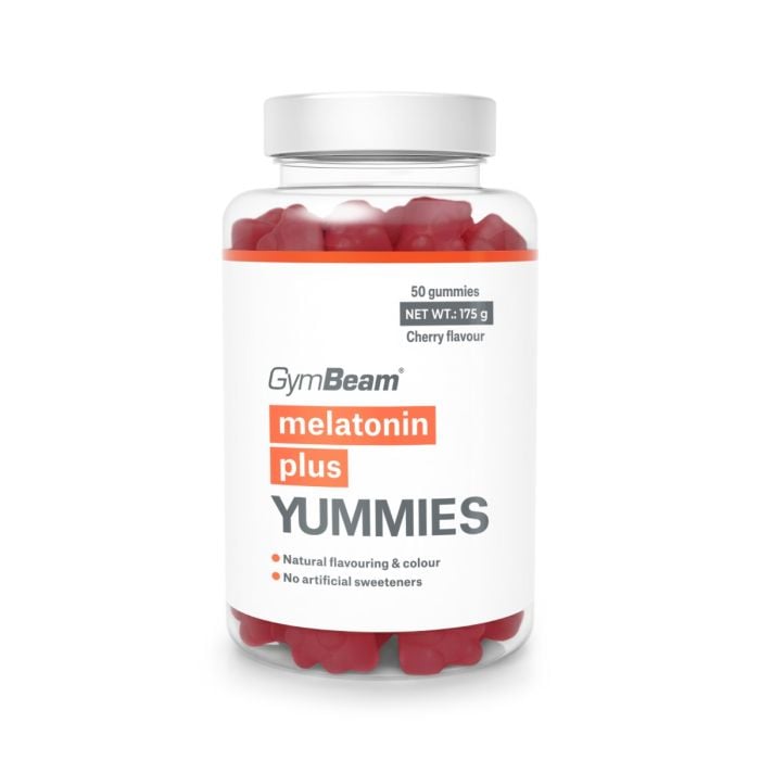 Melatonin Plus Yummies - GymBeam 50 caps - višnja