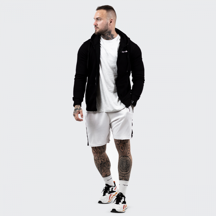 Moška jopica Zipper Hoodie Black - GymBeam M