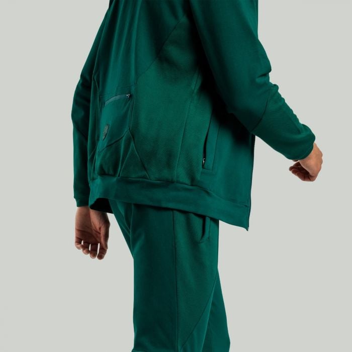 Pulover ALPHA Hoodie Emerald - STRIX L