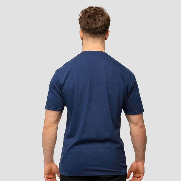 Moška majica s kratkimi rokavi Basic Navy Blue - GymBeam M