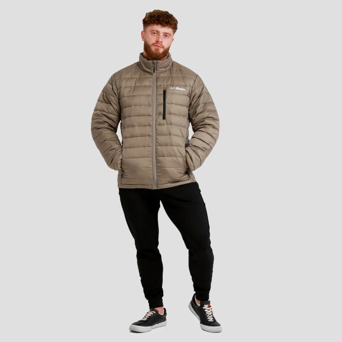 Moška jakna Puffer Vetiver/Black  - GymBeam XXL
