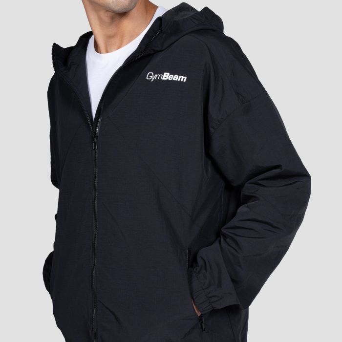 Moška jakna Relay Black - GymBeam XL