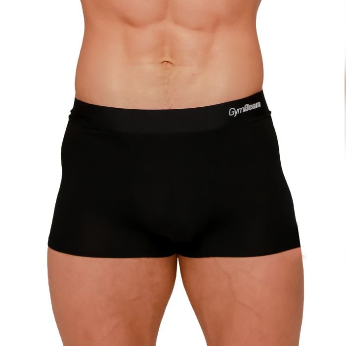 Moške boksarice Soft 2Pack Black - GymBeam L