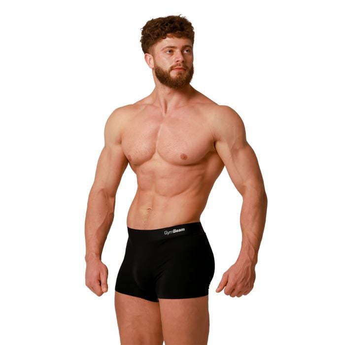 Moške boksarice Soft 2Pack Black - GymBeam L