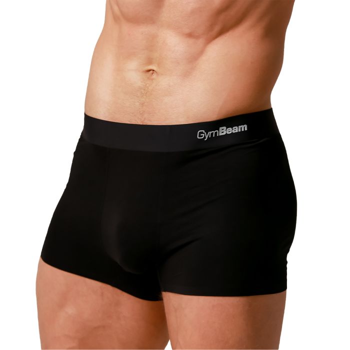 Moške boksarice Soft 2Pack Black - GymBeam L