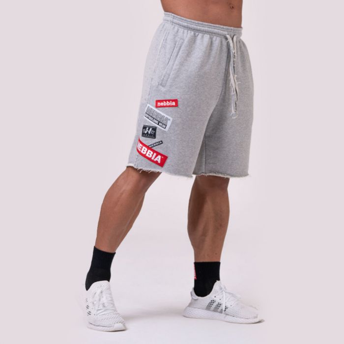 Moške kratke hlače Logo Tapping Grey - NEBBIA