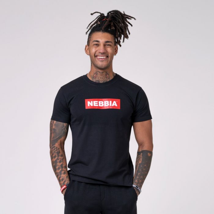 Moška majica Basic Black - NEBBIA