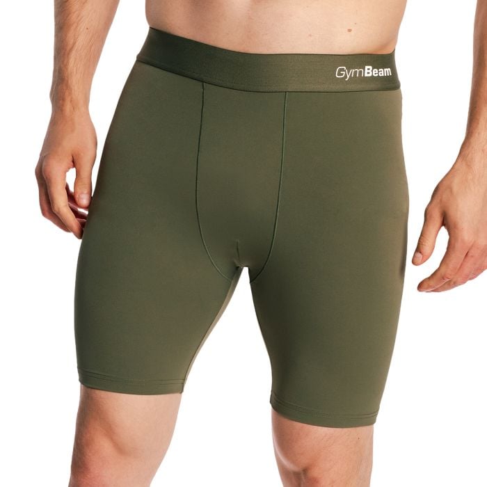 Moške kratke hlače Combat Olive Grey - GymBeam XXL