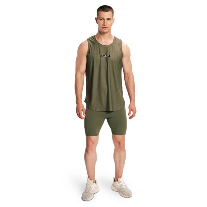 Moške kratke hlače Combat Olive Grey - GymBeam XXL