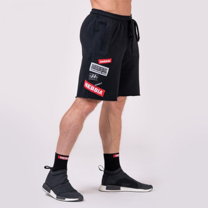 Moške kratke hlače Logo Tapping Black - NEBBIA