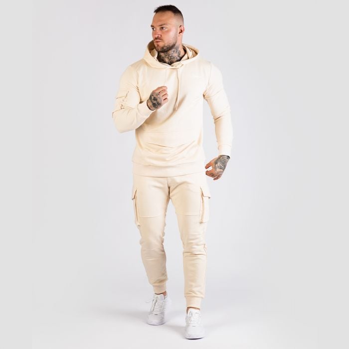Pulover s kapuco TRN Sand - GymBeam L