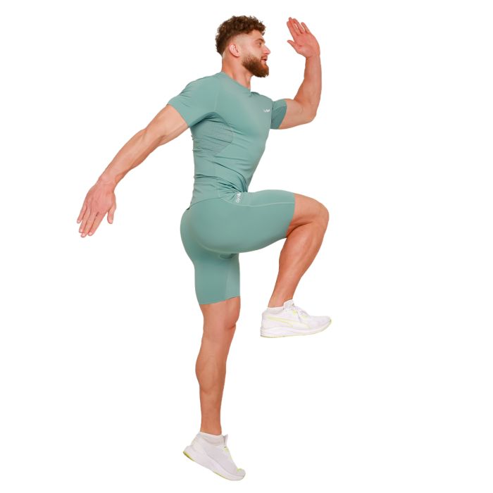 Kompresijska majica s kratkimi rokavi High Blue - GymBeam M