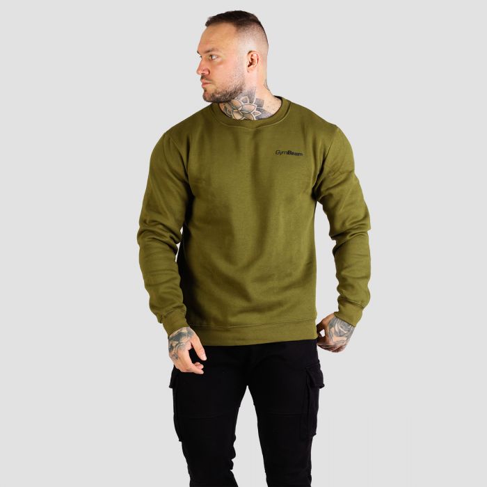 Moški pulover Basic Military Green - GymBeam M