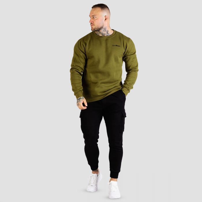 Moški pulover Basic Military Green - GymBeam M