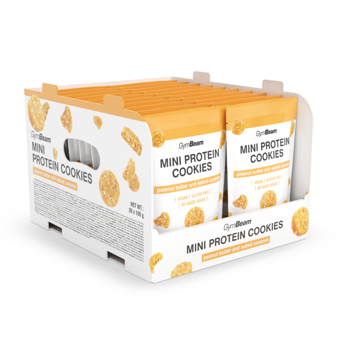 Mini Protein Cookies - GymBeam 100 g - arašidovo maslo - čokolada