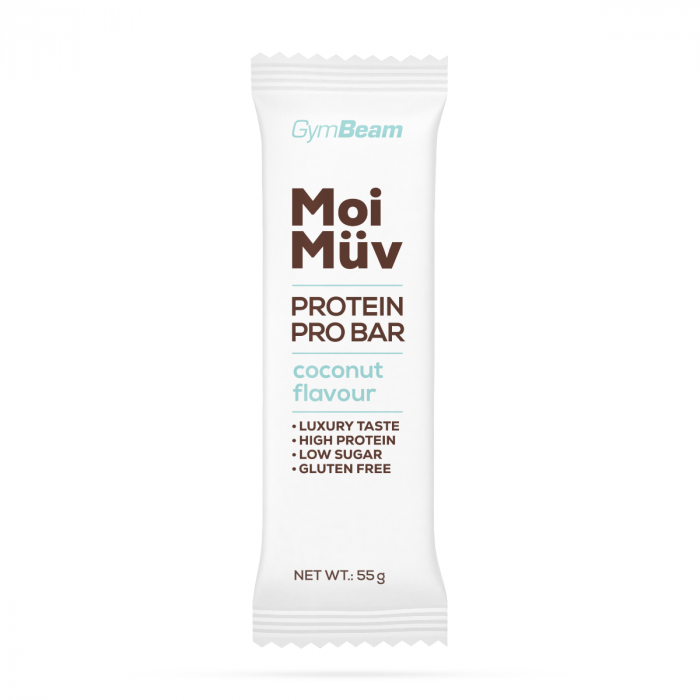 MoiMüv Protein Pro Bar - GymBeam 55 g - kokos