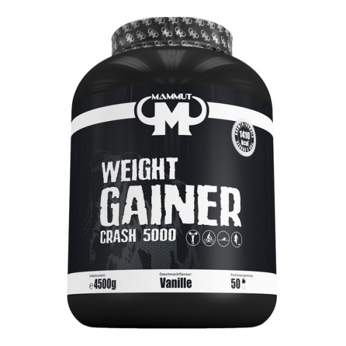 Weight Gainer Crash 5000 - Mammut Nutrition 4500 g - piškotek
