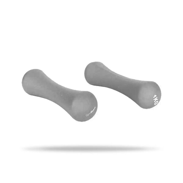 Neoprenske uteži 2 x 1 kg - GymBeam light grey