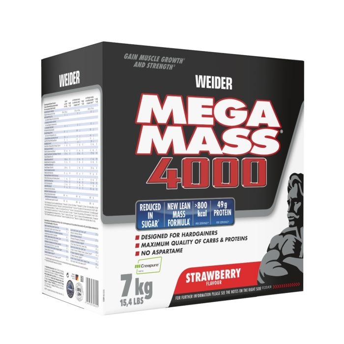 Mega Mass 4000 - Weider 3000 g - jagoda
