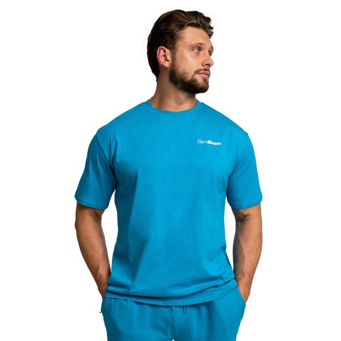 Majica Oversized Limitless Aquamarine - GymBeam XXL