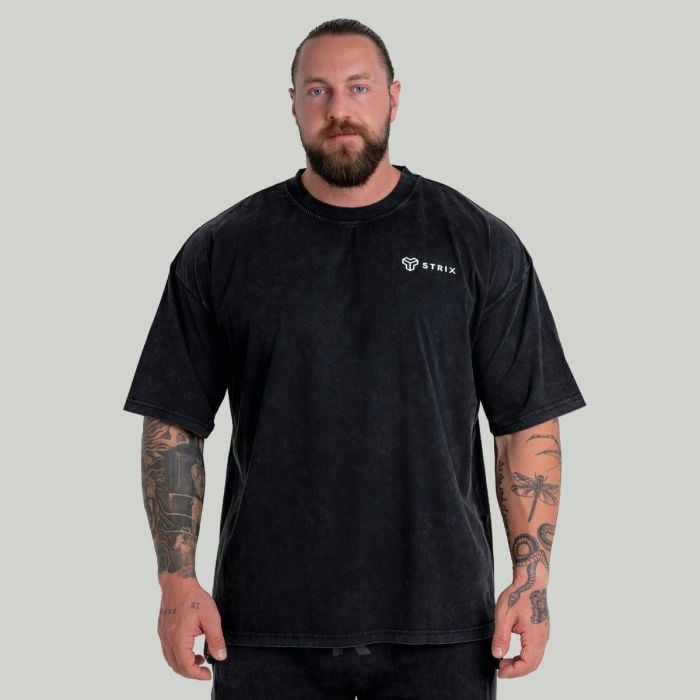 Ohlapna majica Tee Washed Black - STRIX S