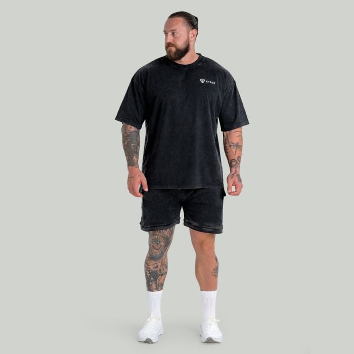 Ohlapna majica Tee Washed Black - STRIX S