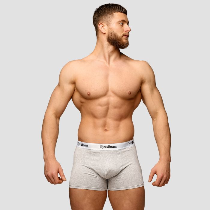 Moške boksarice Essentials 3Pack Grey - GymBeam L