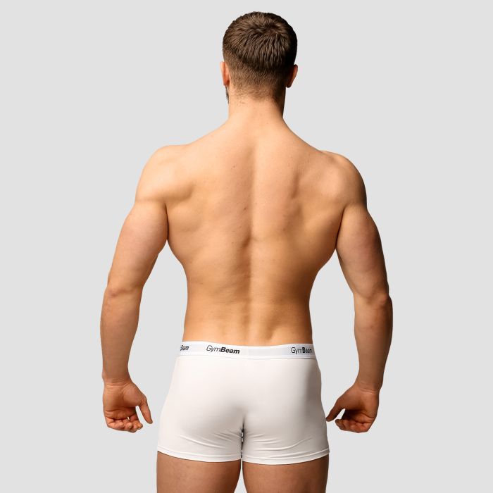 Moške boksarice Essentials 3Pack White - GymBeam XL