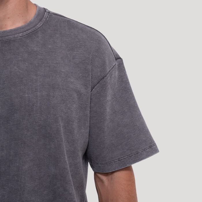 Majica s kratkimi rokavi Persistence Washed Gray - GymBeam XXL