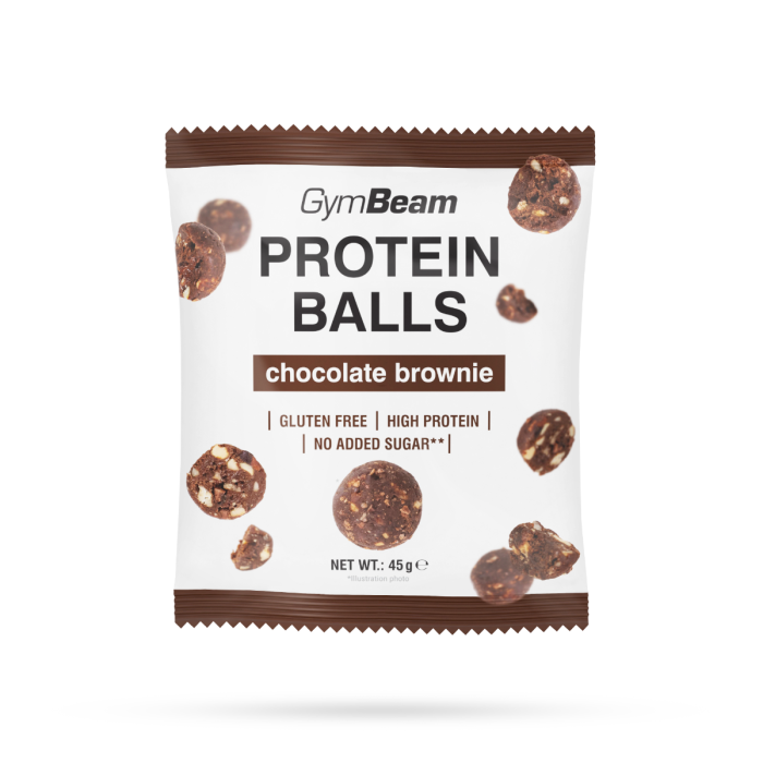 Beljakovinske kroglice - GymBeam 45 g - čokoladni brownie