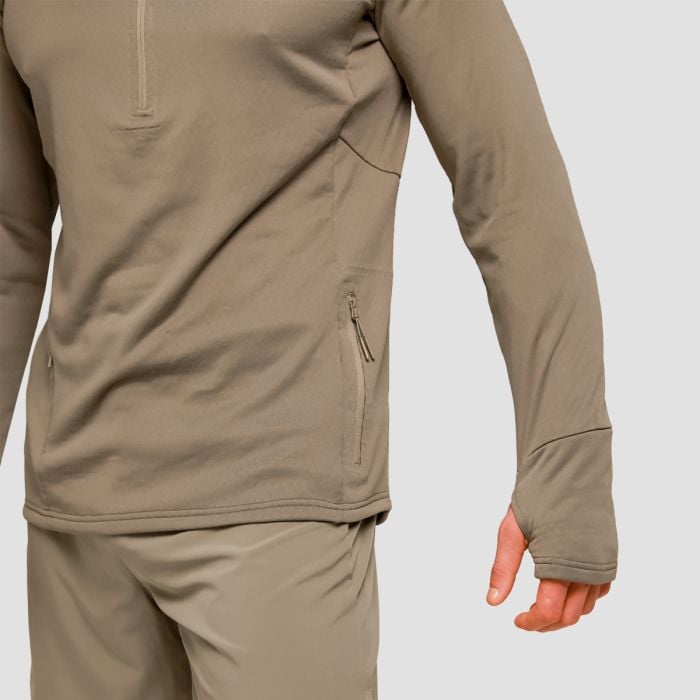 Tekaški pulover Pulse 1/2 Zip Vetiver - GymBeam L