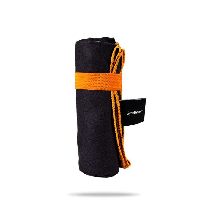 Hitrosušeča športna brisača Black/Orange - GymBeam single_variant