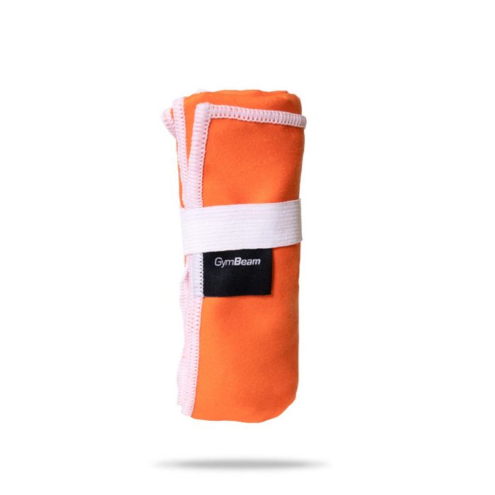 Hitrosušeča športna brisača Orange/White - GymBeam single_variant