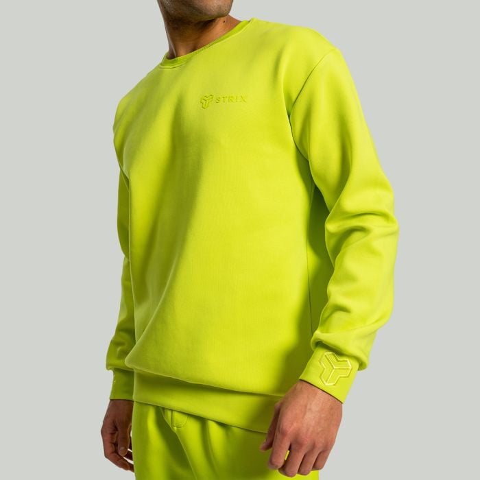 Moški pulover Relaxed Chartreuse - STRIX XXL