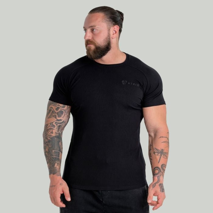 Majica Ribbed Tee Black - STRIX XXL