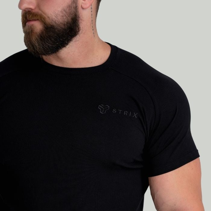 Majica Ribbed Tee Black - STRIX XXL