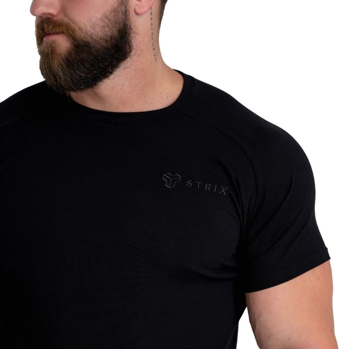 Majica Ribbed Tee Black - STRIX XXL