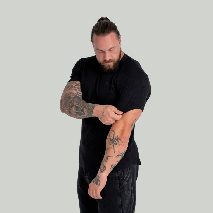 Majica Ribbed Tee Black - STRIX XXL