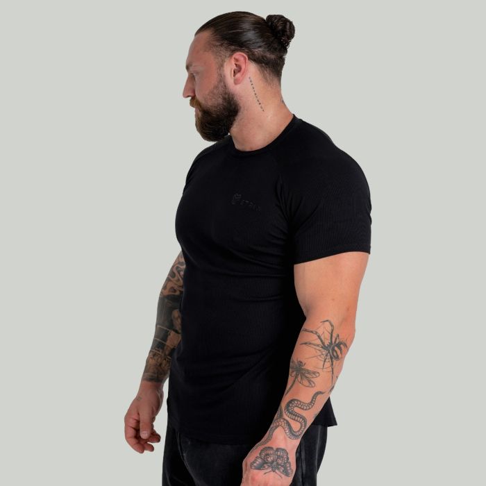 Majica Ribbed Tee Black - STRIX XXL