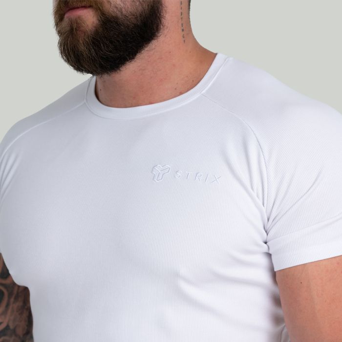 Majica Ribbed Tee White - STRIX XXL