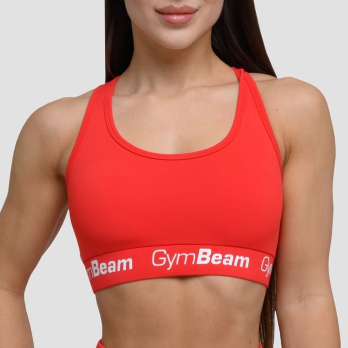 Ženski nedrček Simple Rouge Red - GymBeam L